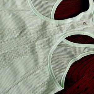 Lululemon sea foam green racer back tank